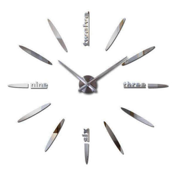 Kehyksetön minimalistinen DIY-seinäkello