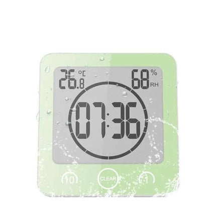 Vedenkestävä digitaalinen kello kylpyhuoneeseen