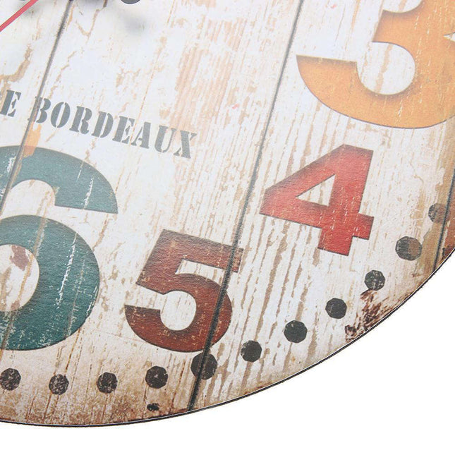 Retro seinäkello ranskalainen bistro tyyli