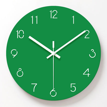 Moderni keltainen seinäkello minimalistisella tyylillä