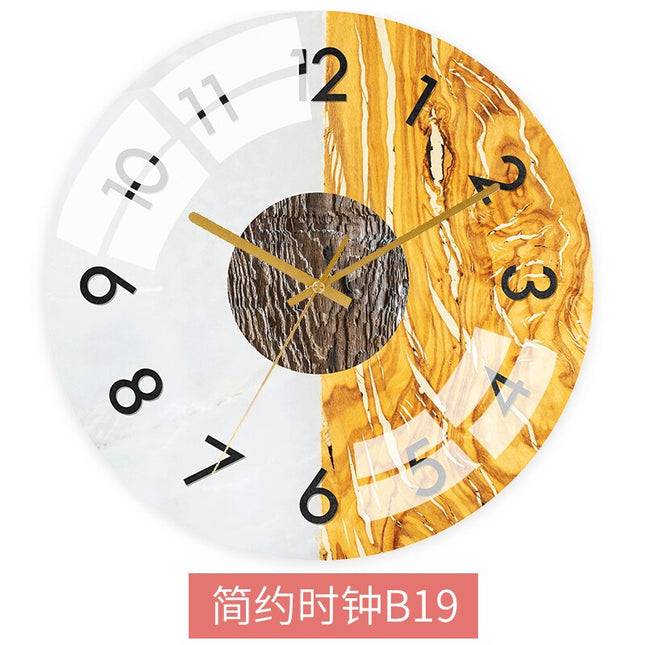 Värikäs abstrakti skandinaavinen seinäkello