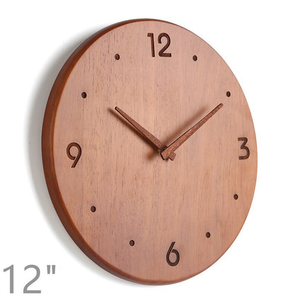 Pyöreä puinen seinäkello 40 cm