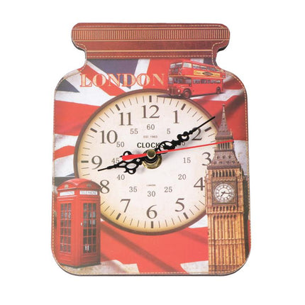 Keittiön seinäkello hillopurkin muodossa