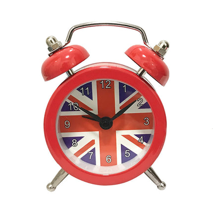 Retro herätyskello Iso-Britannia lipulla
