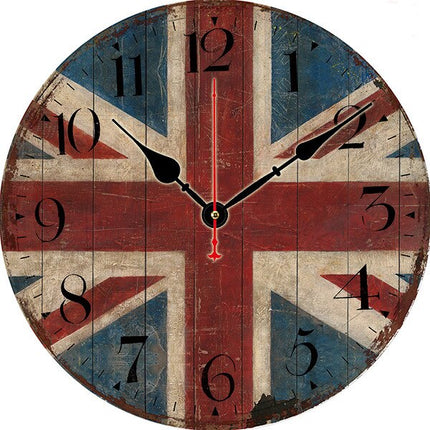 Värikäs ranskalainen bistro-seinäkello