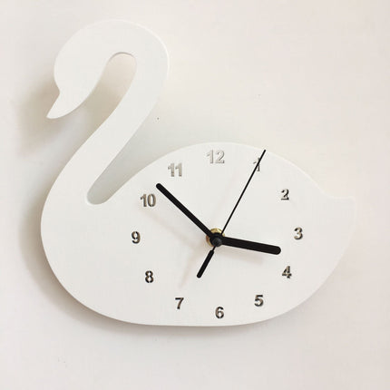 Vaaleanpunainen flamingo lasten seinäkello