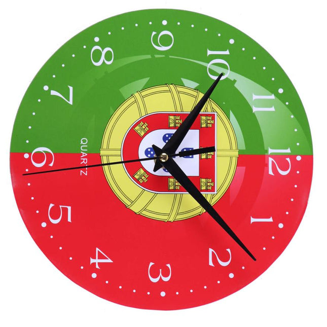 Espanjan lippu seinäkello jalkapallofanille