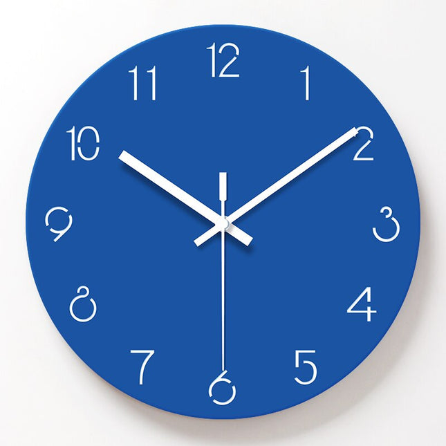 Moderni keltainen seinäkello minimalistisella tyylillä