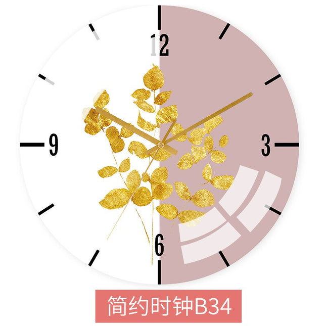 Värikäs abstrakti skandinaavinen seinäkello