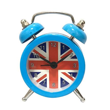 Retro herätyskello Iso-Britannia lipulla