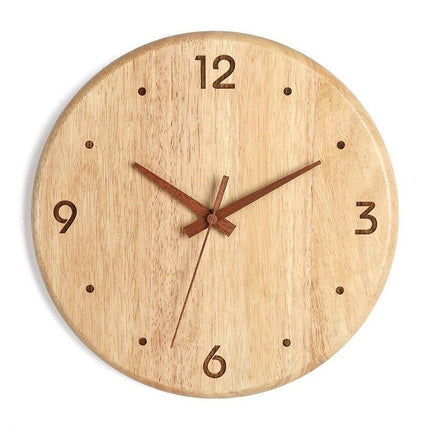 Pyöreä puinen seinäkello 40 cm