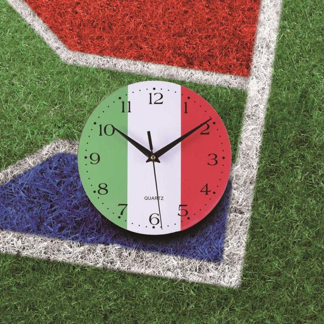 Espanjan lippu seinäkello jalkapallofanille