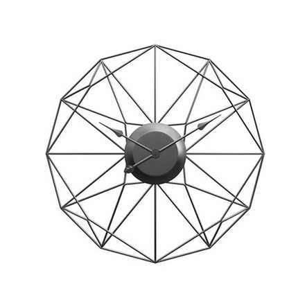 Moderni geometrinen metallinen seinäkello