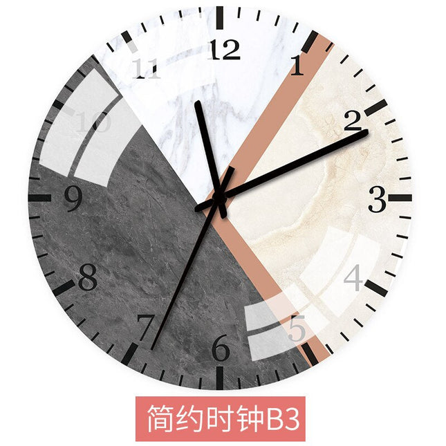 Värikäs abstrakti skandinaavinen seinäkello