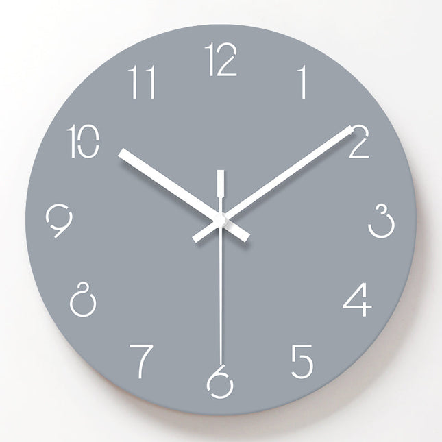 Moderni keltainen seinäkello minimalistisella tyylillä