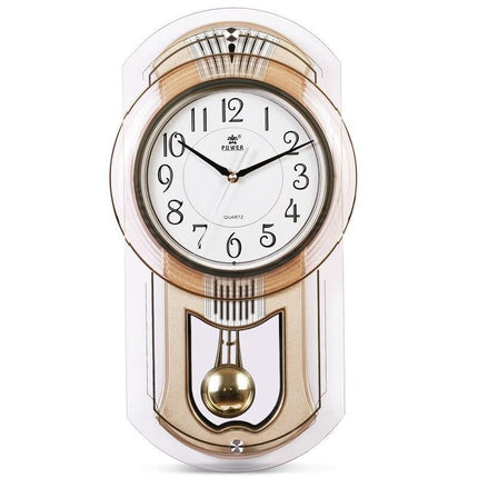 Klassinen soikea seinäkello heilurilla