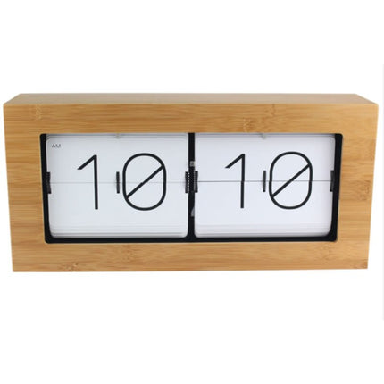 Retro puukoteloinen kääntökello pöydälle