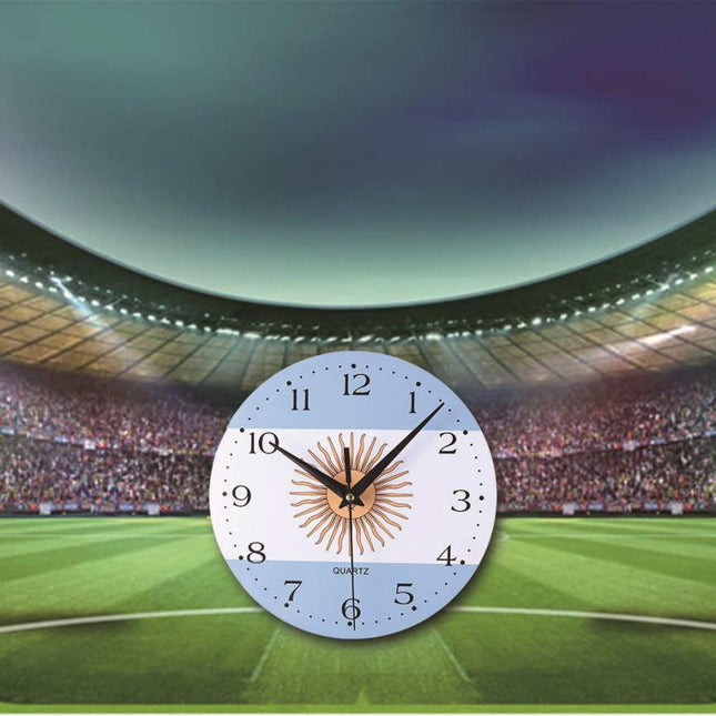 Espanjan lippu seinäkello jalkapallofanille