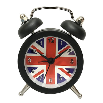 Retro herätyskello Iso-Britannia lipulla