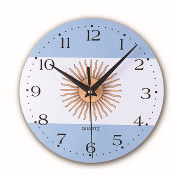 Ranskan lippu-aiheinen pyöreä seinäkello