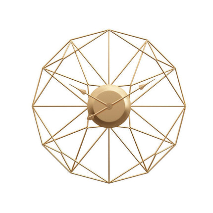 Moderni geometrinen metallinen seinäkello