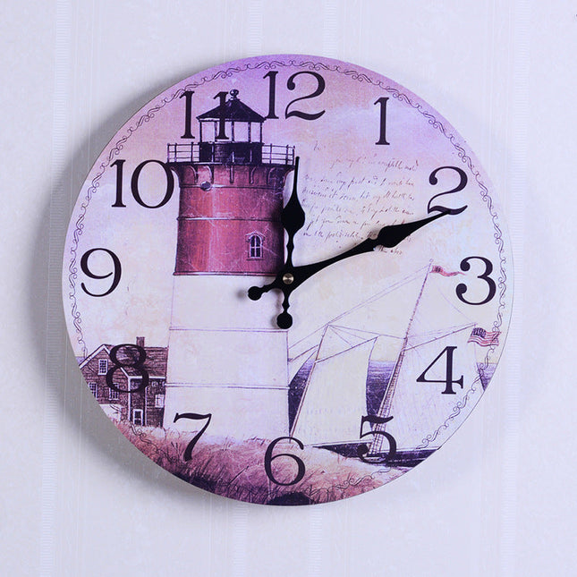 Retro-seinäkello vanhoista rekisterikilvistä