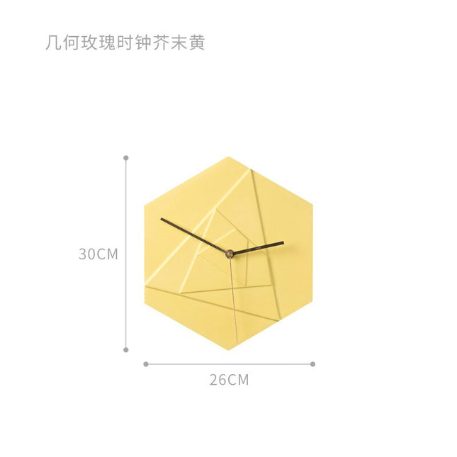Kuusikulmainen geometrinen seinäkello