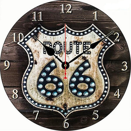 Värikäs ranskalainen bistro-seinäkello
