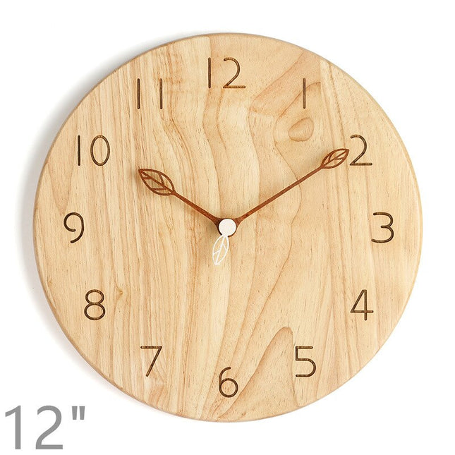 Pyöreä puinen seinäkello 40 cm