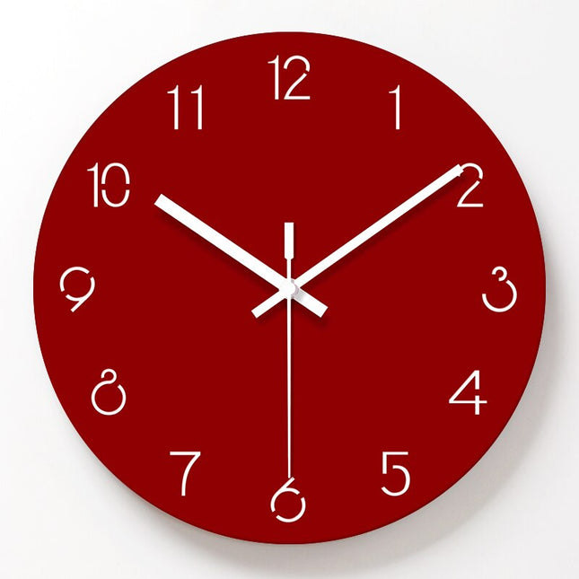 Moderni keltainen seinäkello minimalistisella tyylillä