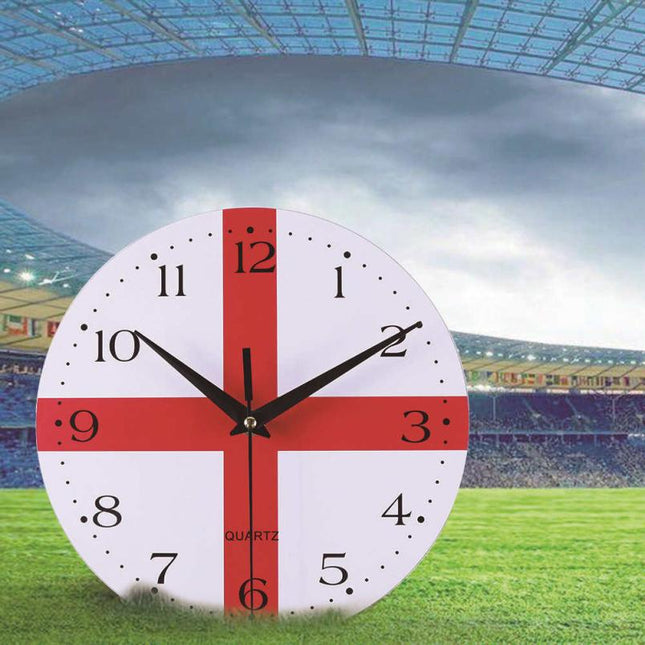 Espanjan lippu seinäkello jalkapallofanille