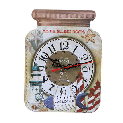 Keittiön seinäkello hillopurkin muodossa