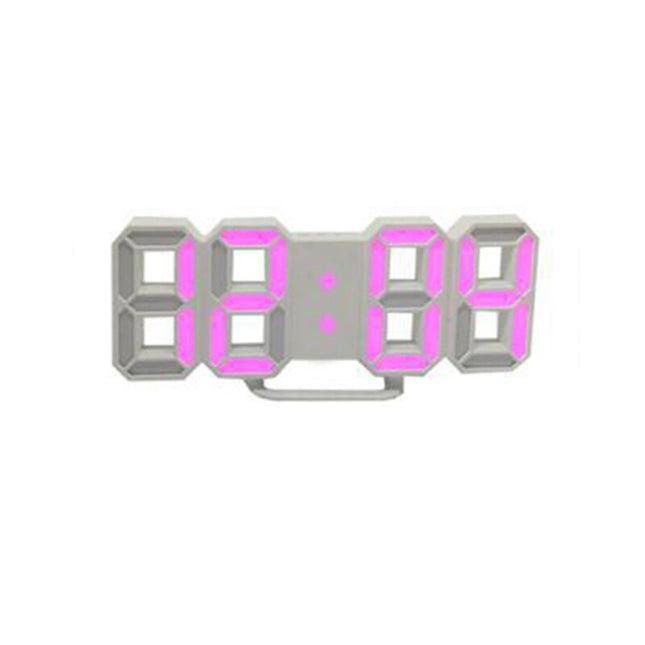 Moderni digitaalinen 3D LED-seinäkello