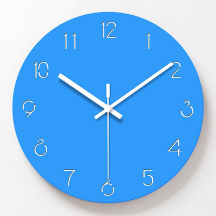 Moderni keltainen seinäkello minimalistisella tyylillä