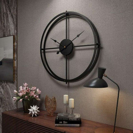 Suuri skandinaavinen design-metalliseinäkello