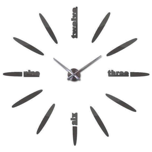 Kehyksetön minimalistinen DIY-seinäkello