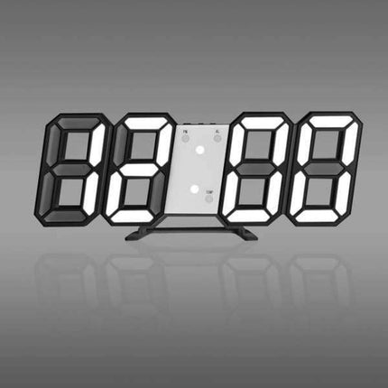 Minimalistinen digitaalinen 3D LED-seinäkello
