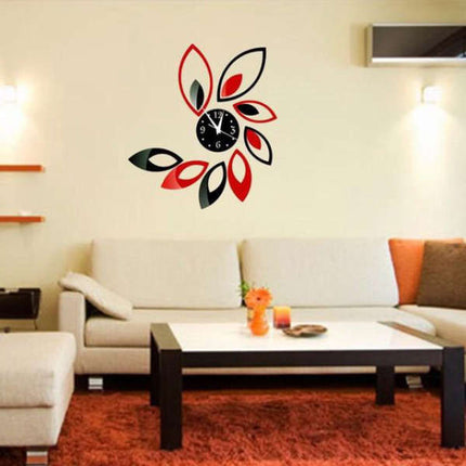 Kukan muotoinen musta peili seinäkello