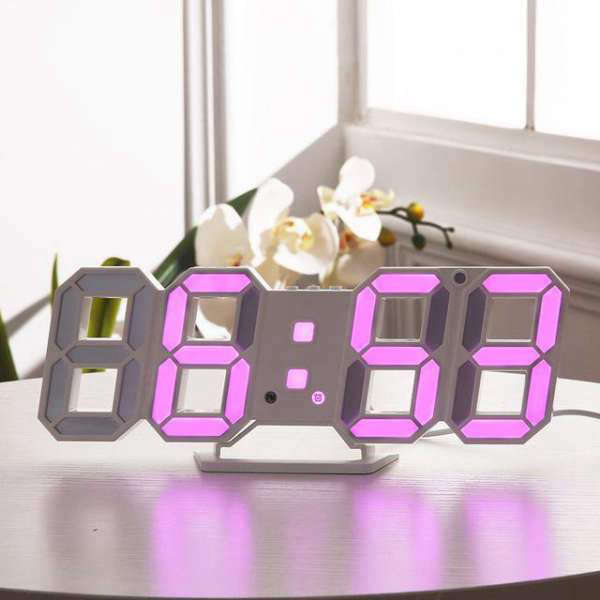 Moderni johdollinen 3D LED-seinäkello