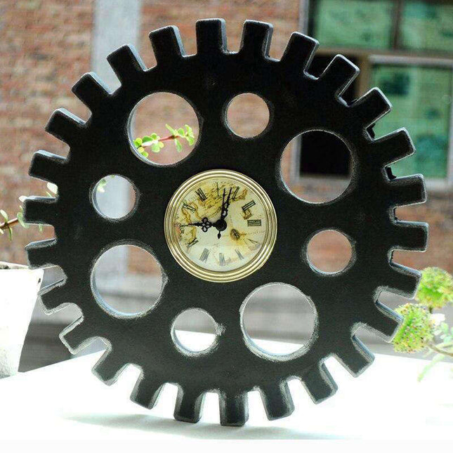 Teollinen steampunk hammasratas seinäkello