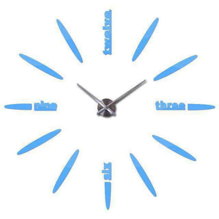 Kehyksetön minimalistinen DIY-seinäkello