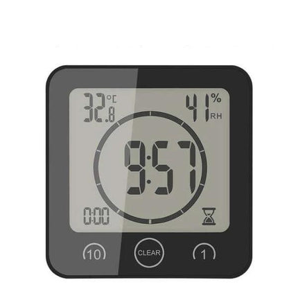 Vedenkestävä digitaalinen kello kylpyhuoneeseen