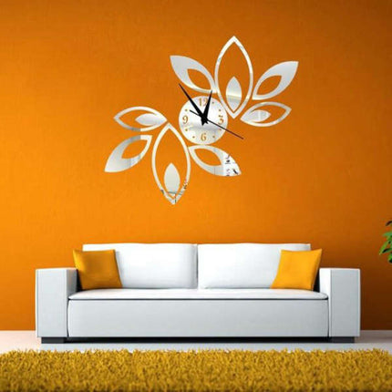 Kukan muotoinen musta peili seinäkello