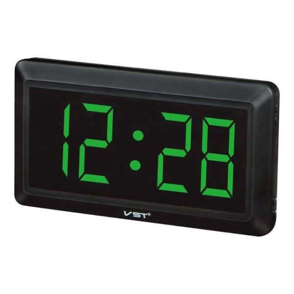 Paristokäyttöinen digitaalinen LED-pöytäkello