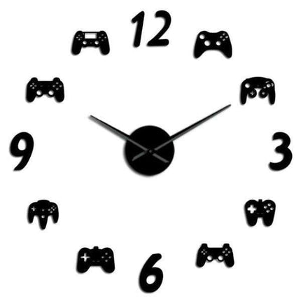 Pelaajan DIY seinätarra kello peliohjaimilla