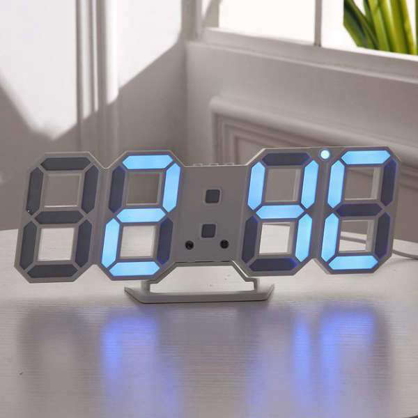 Moderni johdollinen 3D LED-seinäkello