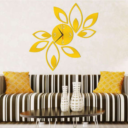 Kukan muotoinen musta peili seinäkello