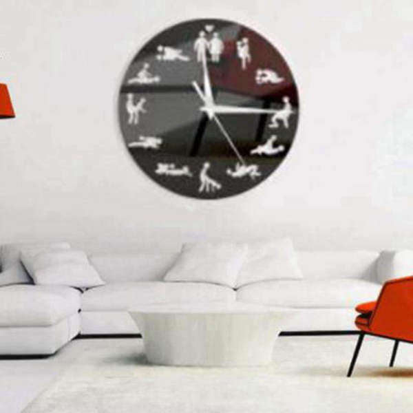 Hauska Kamasutra-seinäkello aikuisille