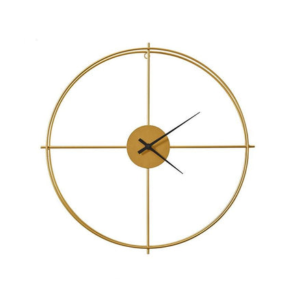 Minimalistinen kultainen metallilankakello