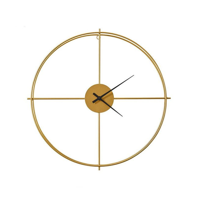 Minimalistinen kultainen metallilankakello